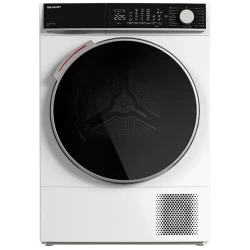 Uscator de rufe Sharp KD-NHL8S9GWC-EE, 9kg, Alb flexmag.md