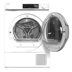 Сушильная машина Sharp KDNHA7S7GW21EE, 7 кг, белый flexmag.md