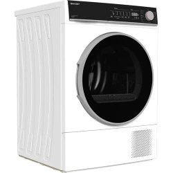 Сушильная машина Sharp KDNHB8S7GW21EE, 8 кг, белая flexmag.md