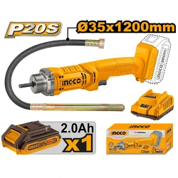 Vibrator de beton pe acumulator Ingco CCVLI2023011 flexmag.md