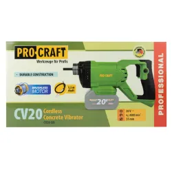 Vibrator de beton pe acumulator Procraft CV20 (fara acumulator) flexmag.md