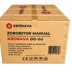 Zdrobitor manual pentru struguri cu desciorchinator Kronava DG-08 flexmag.md